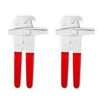 EZ-DUZ-IT Deluxe Can Opener with Red Grips (Set of 2)