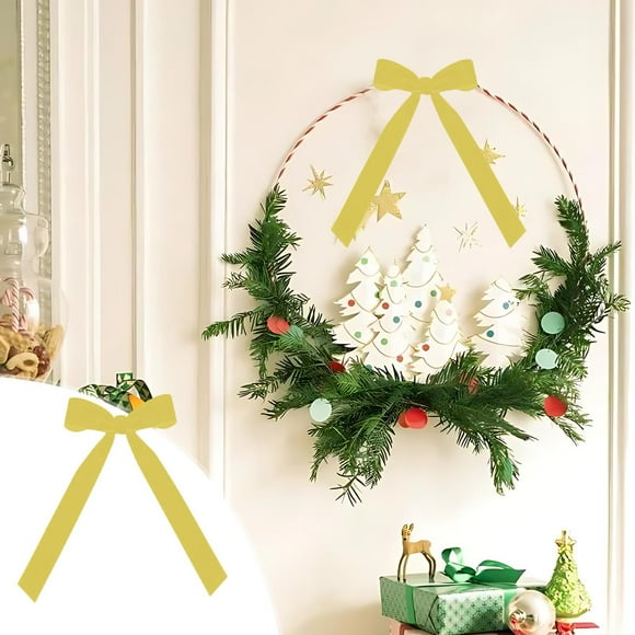 Décorations de Sapin de Noël, 12 Pcs Nœud de Sapin de Noël en Velours Couronne Décoration Nœud