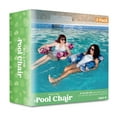 thumbnail image 2 of Joyfy Pool Floats Chairs Adults,2Packs Inflatable Pool Lounge Chairs,Plant Pattern Floating Pool Hammock Chair for Adults, 2 of 7