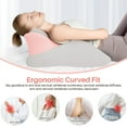 thumbnail image 6 of TOPCHANCES Lumbar Support Pillow, Memory Foam Back Support Cushion, Orthopaedic Bed Wedge Pillow with Removable Headrest, Ergonomic Backrests for Back, Neck, Lumbar & Legs (Pink/Gray), 6 of 10