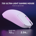 thumbnail image 5 of MAGIC-REFINER G6 BT Wireless Gaming Mouse, 24000 DPI, 1000Hz Polling Rate, 300 IPS, 35G Acceleration, 72g Lightweight, 750mAh Battery, Includes White Grip Tape & Braided Cable（White）, 5 of 8
