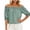 04# Green, variant on Women's Tops Short Sleeve Ruffle Fashion Stretchable V-Neck Summer Loose Fit off the Shoulder Puff Tunic Top Party Casual Work S-2XL