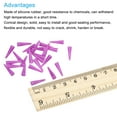 thumbnail image 4 of Uxcell Silicone Rubber Tapered Plug 1.5mm to 4.5mm Solid Purple for Powder Coating, Painting, Laboratory Use 50 Pieces, 4 of 5