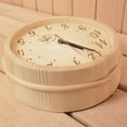 thumbnail image 5 of Wood Clock Craftsmanship Household Accessories Home Decor High Temperature Resistance Steam Room Timer Accurate Sauna Supplies, 5 of 9
