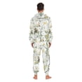 thumbnail image 4 of FORMRS Onesies Pajama for Adults Unisex Hoodie Winter Jumpsuit One Piece Sleepwear, Sizes S-2XL, Watercolor Forest Animals, 4 of 7