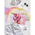 thumbnail image 3 of Love Will Cure Quote  Tie Dye Spiral Women -Image by Shutterstock, Female Small, 3 of 4