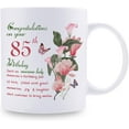 thumbnail image 2 of 85th Birthday Gifts for Women - Congratulations on Your 85th Birthday Awesome Lady Mug - 85th Birthday Gifts for Grandma Mom Friend Sister Aunt Coworker - 11oz Coffee Mug, 2 of 6