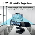 thumbnail image 5 of Q8 1080P HD USB PC Webcam with Manual , 120° Wide Angle, Mic, Privacy Cover, Tripod, Type-C, for Zoom/Skype/Live, 5 of 7