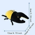 thumbnail image 3 of BJBSJSZ Simulation Beetle Plush Toy 4 Inch Small Beetle Stuffed Animal with Bead Chain Hanging Insect Plush Stuffed Insects Soft Crustaceans for Boys Girls Birthday Animal Theme Party, 3 of 6