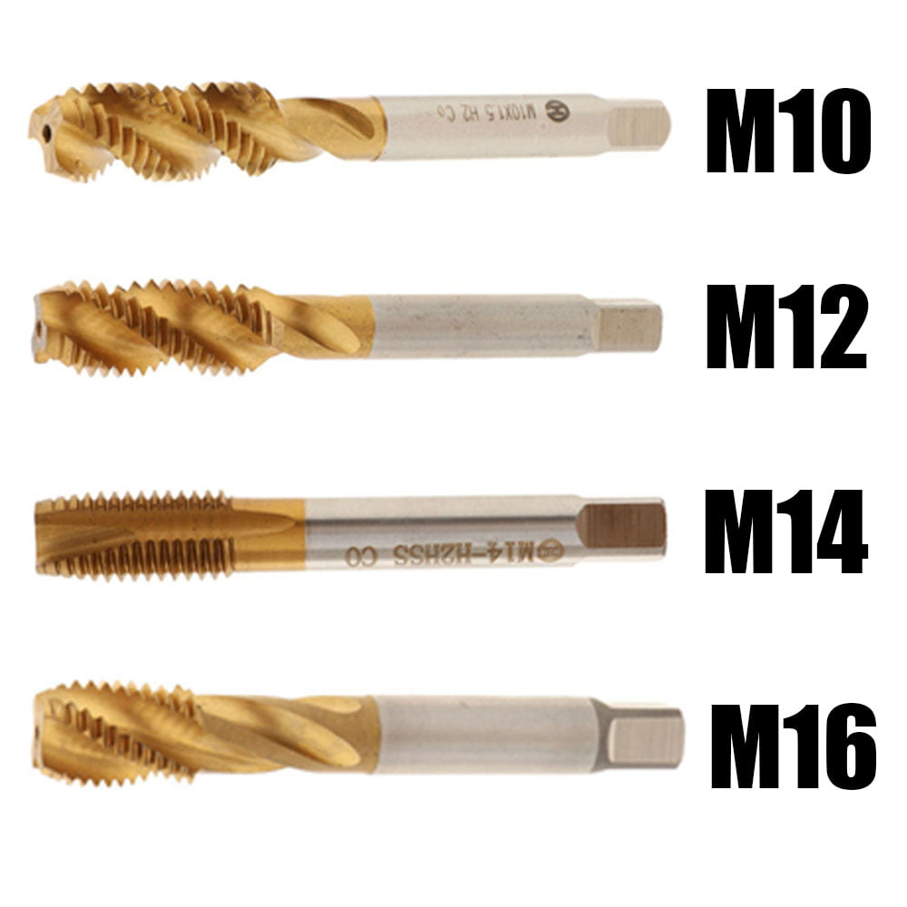 M10 M12 M14 M16 Thread HSS Hand Tool Screw Thread Metric Tap Drill Bits New 