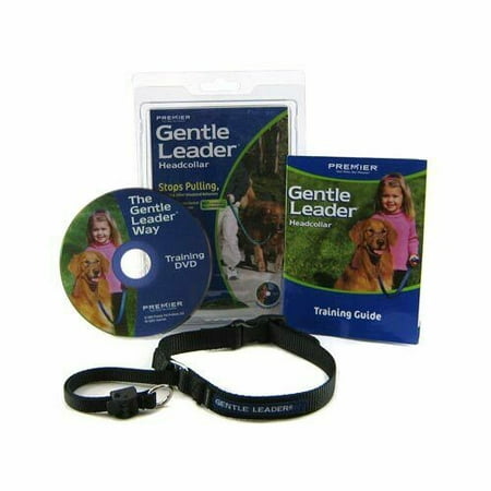 Gentle Leader Head Collar Dog Training Guide Walk Anti Pull Choose Size & Color (Black,Medium 25 -