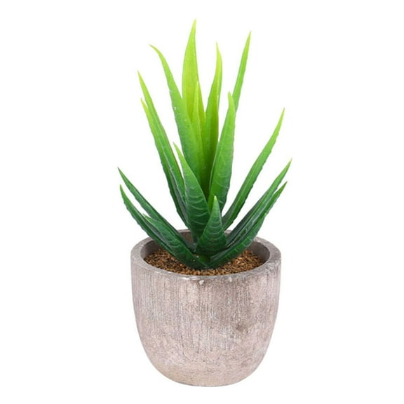 Farmhouse Green Artificial Plant in Pot, Decorative Faux Plant and Pot for The Home, Office, Desk, Dorm or Classroom. 5"x 3" Faux Plant Potted Small Planter