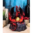 thumbnail image 6 of Ebros Red Hell Fire Magma Dragon Mother Guarding LED Golden Egg Figurine Light, 6 of 9