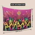 thumbnail image 3 of Wacky Disco Dancing Tapestry, Fun Party Music Club Wall Hanging Tapestries Dorm Room Home Decor, 60" x 40", 3 of 7