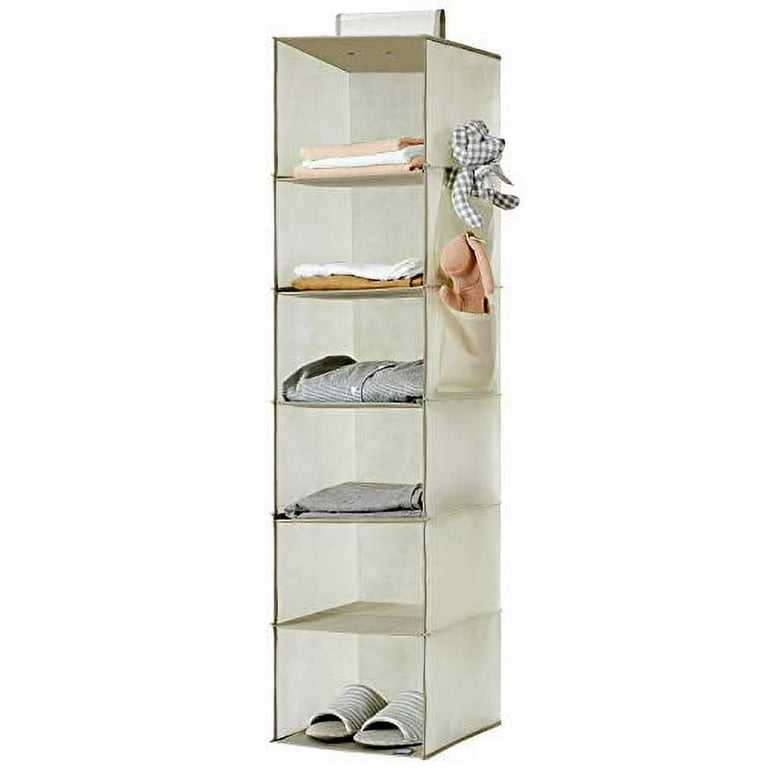 YOUDENOVA Hanging Closet Organizers and Storage, 6-Shelf Closet