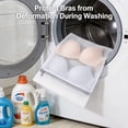thumbnail image 5 of 3 Pcs Mesh Laundry Bags for Delicates,9.06X11.81 inches Mesh Laundry Bags,Laundry Bags With Zippers,Mesh Laundry Bags for Lingerie, Bra, Underwear, Socks,Protectors Clothes From Damage,Z_White, 5 of 8