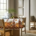 thumbnail image 3 of Fall Tablecloth 70x70 Inch Round, Thanksgiving Autumn Harvest Pumpkin Mushroom Black Buffalo Plaid Table Cover for Party Picnic Dinner Decor, 3 of 6