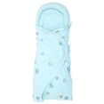 thumbnail image 2 of Muyoka Manta envolvente para beb茅 para reci茅n nacidos y beb茅s, saco de dormir de algod贸n suave y grueso con alas ajustables para ni帽os y ni帽as de 0 a 12 meses (azul), 2 of 7