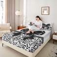 thumbnail image 4 of Homewish Female Men Women Kawaii Bowknot 4 Pieces Queen Sheet Sets,Dreamy Princess Bow Ultra Soft Flat Sheet,Abstract Polka Dots Queen Fitted Sheet,Ultra Soft Home Decor, 4 of 7