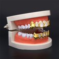thumbnail image 4 of Parrillas Chapadas En Oro De 18 Quilates, Tapas Para Dientes De Boca Inferior, Hip Hop, Hueco, Halloween Sunnimix Tapas de dientes, 4 of 8