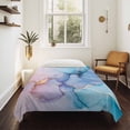 thumbnail image 4 of Blue Purple Pink Marble Tapestry for Bedroom Wall Hanging Tapestry, Modern Ink Painting Abstract Art Ceiling Backdrop Tapestries Poster Blanket Wall Decor for Teens Room Living Room Dorm 51" x 59", 4 of 8