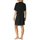thumbnail image 3 of CAMISETA DE NOCHE DE SATÉN PARA MUJERES INSPIRE CHIC, CON MANGAS CORTAS, BOTONES, Y VESTIDO DE NOCHE EN COLOR NEGRO, 3 of 6