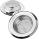 thumbnail image 1 of Colador de fregadero de cocina de 2 piezas Colador de desagüe de acero inoxidable Colador de fregadero duradero y sin obstrucciones Ideal para fregaderos domésticos Fregaderos de cocina y baño, 1 of 5