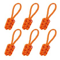 Uxcell Reflective Paracord Zipper Pull Polyester Zipper Pulls Replacement Fit for Backpacks Clothing Accessories Light Orange