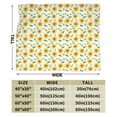 thumbnail image 3 of ZICANCN Throw Blanket Sunflower Template Flower , Couch Ultra Soft Micro Fleece Sofa Bed Camping Travel Blanket for Adults, 80"x60", 3 of 8