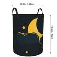 thumbnail image 2 of DouZhe Waterproof Collapsible Large Laundry Baskets, Glittering Star Moon Night Prints Circular Hamper with Handles, 2 of 6