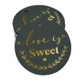 thumbnail image 1 of Inkdotpot Gold Foil Paper Hang Tags Love Is Sweet Wedding Favor Tags 50 Pieces, 1 of 1