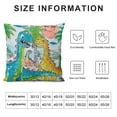 thumbnail image 5 of Shiartex Pillow Cover Dinosaur Kids Boy Travel Dino Throw Pillow Case Home Decor for Sofa Livingroom Couch Bedding Decorative Gift White, 5 of 5