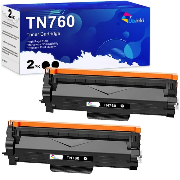 Ubinki TN760 TN730 High Yield Toner Cartridge Replacement for Brother TN-760 TN-730 for HL-L2350DW HL-L2395DW HL-L2390DW HL-L2370DW MFC-L2750DW MFC-L2710DW MFC-L2730DW DCP-L2550DW
