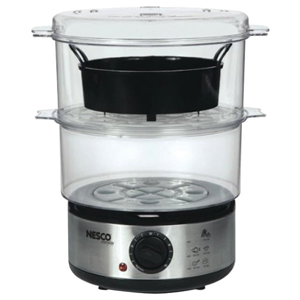 Nesco ST25F, Food Steamer, 5 quart, 400 watts, Black/Clear Walmart