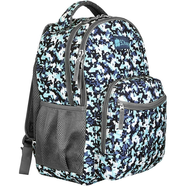 Mochila Escolar Camuflaje Azul