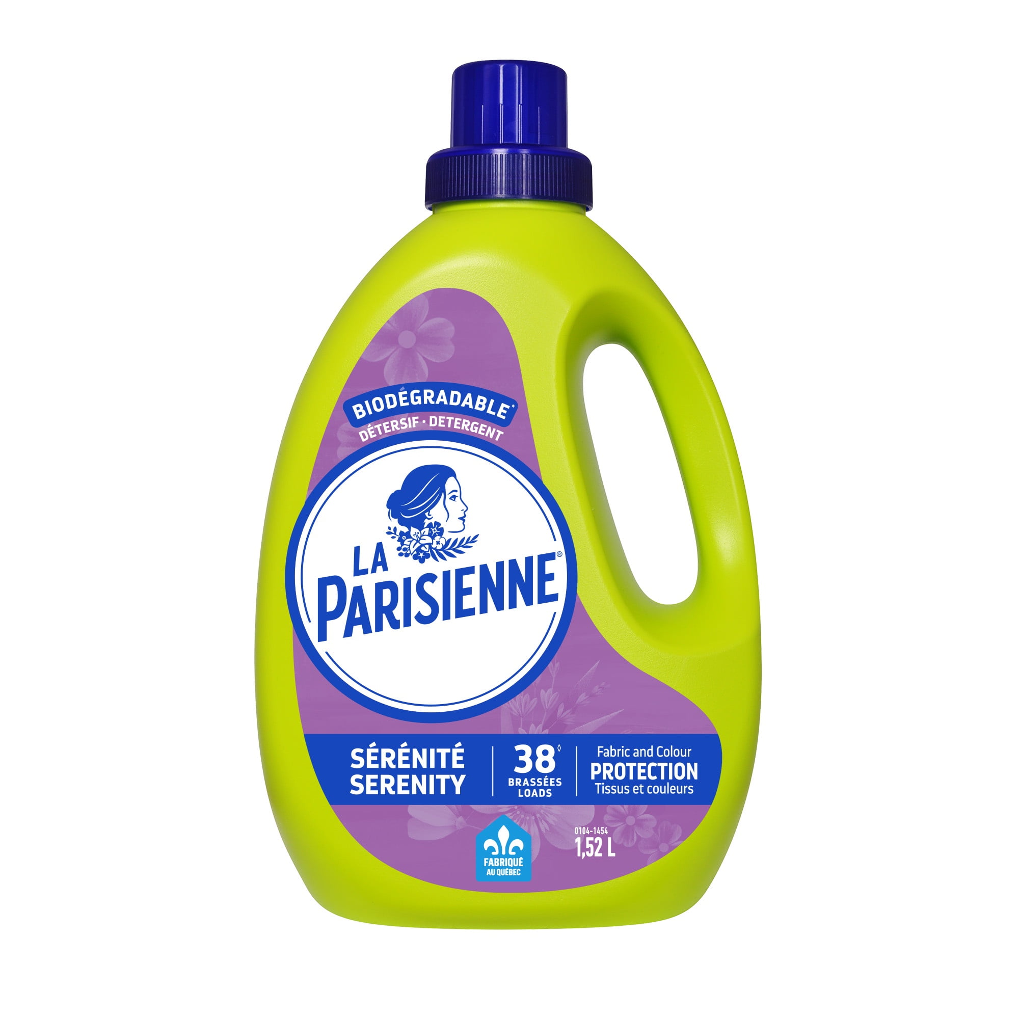 Détergent à lessive liquide La Parisienne, Sérénité, 1.52L, 38 Brassées