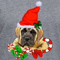 thumbnail image 3 of CafePress - English Mastiff Christmas T Shirt - Women's V-Neck Dark T-Shirt, 3 of 4