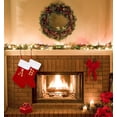 thumbnail image 3 of Miaocao 18.11in Initial Stocking Christmas for Family Kids, Embroidered Letter Red Velvet Monogrammed Christmas Stocking for Christmas Pendant Home Hanging Ornaments Party Decoration Xmas Stocking, 3 of 5
