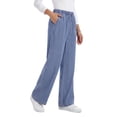 thumbnail image 3 of Fantaslook Wide Leg Jeans for Women Elastic High Waisted Drawstring Pants Pull On Baggy Soft Denim Pants with Pockets, 3 of 8