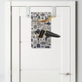 thumbnail image 2 of Nautical Hanging Pocket Organizer, Sea Life Pattern with Whale Fish Seahorse Turtle Lobster Octopus Shell, Printed Polyester Storage Bag with Pockets, 9" x 16", Champagne Multicolor, 2 of 2