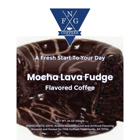 FNG Coffees- Mocha Lava Fudge Flavored Coffee- Whole Bean