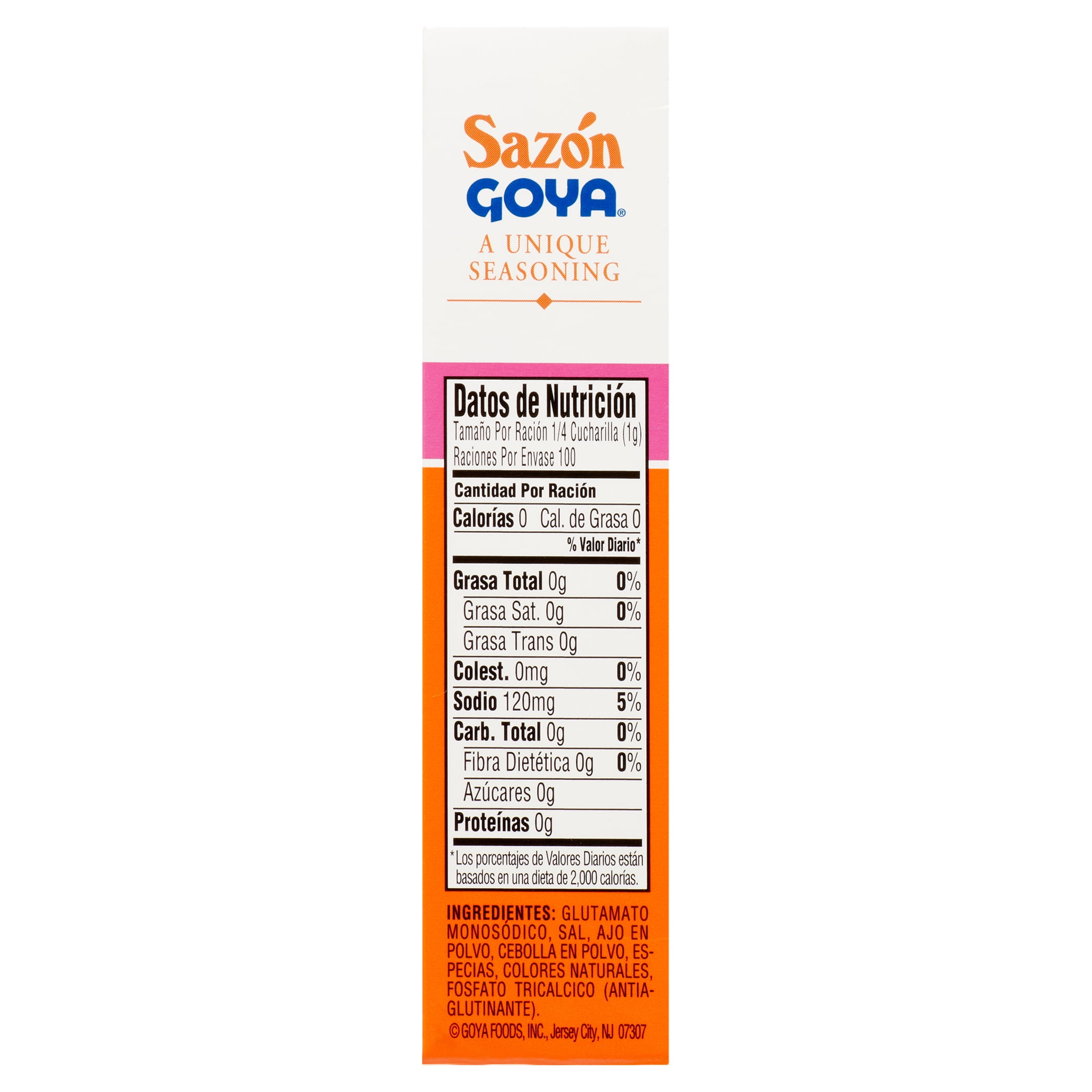 Goya Sazon Seasoning Without Annatto, 3.52 oz