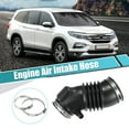 thumbnail image 2 of Manguera de admisión de filtro de aire con abrazaderas de manguera de acero inoxidable para Honda Pilot 2009 - 2015, color negro, 2 of 7