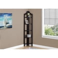 thumbnail image 1 of HomeRoots 332796 72 in. Cappuccino Corner Accent Etagere Bookcase, 1 of 1