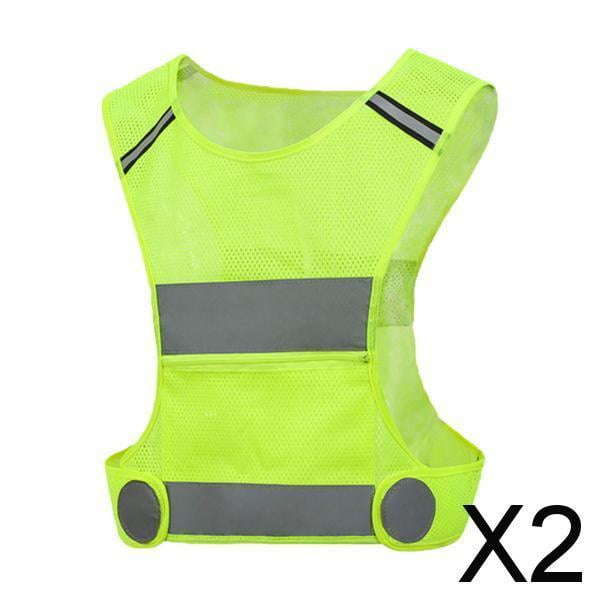 Chaleco de seguridad reflectante,Chalecos de seguridad reflectantes con bolsillos,Accesorios reflectantes,Chaleco de trabajo para limpieza y pintura en construcción,Bata protectora de trabajo