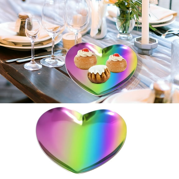 ACDANC Serving Tray, Rolling Tray, Stainless Steel Decorative Tray Jewelry Dish Cosmetics Organizer Bathroom Clutter Serving Platter Small Storage Tray Oval