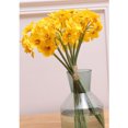 thumbnail image 4 of Wosthever Ramo de narcisos artificiales, 3 uds., decoración falsa para el hogar, oficina, tela de seda, ramo de narcisos, adorno, Flores artificiales amarillo, 4 of 6