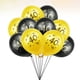 thumbnail image 4 of KAKOWELY 20 globos digitales de látex de 40 piezas, globos creativos, decoración del hogar, suministros para fiestas de cumpleaños, decoración para fiestas de cumpleaños y reuniones (dorado, negro), 4 of 5