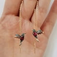 thumbnail image 2 of tredstone 1 Paire Boucles d'Oreilles Colibri pour Femmes Boucles d'Oreilles en Alliage à Enfiler Boucles d'Oreilles Pendantes Boucles d'Oreilles Pendantes Boucles d'Oreilles à Pampilles Boucles d'Oreilles Clous en Strass Rouge, 2 of 9