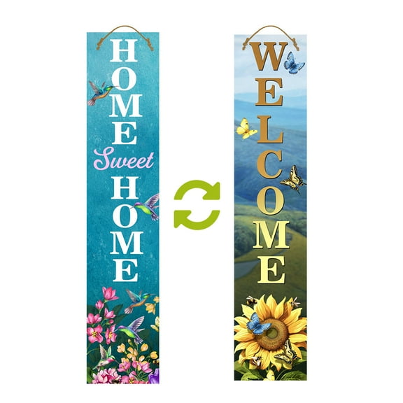 Briarwood Lane Spring Buzz Pine Reversible Porch Leaner